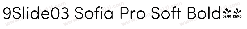 9Slide03 Sofia Pro Soft Bold字体转换